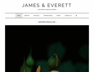 jamesandeverett.com screenshot