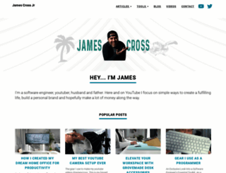 jamescrossjr.com screenshot