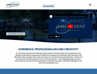 jamesevents.com screenshot