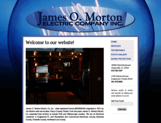 jamesomortonelectric.com screenshot