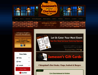 jamesonscharhousearlingtonheights.com screenshot