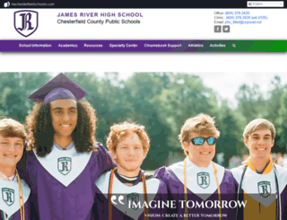 jamesriver.mychesterfieldschools.com screenshot