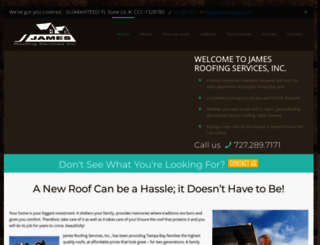 jamesroofinginc.com screenshot