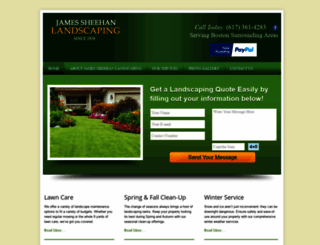 jamessheehanlandscaping.com screenshot