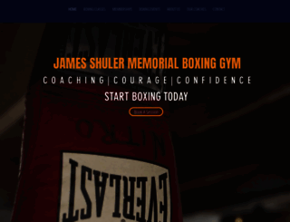 jamesshulerboxing.com screenshot