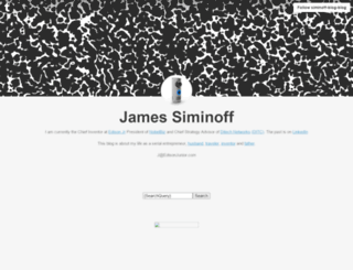 jamessiminoff.com screenshot