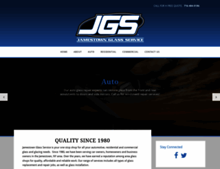 jamestownglassservice.com screenshot