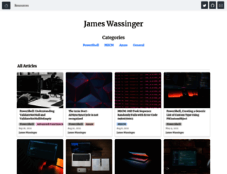 jameswassinger.com screenshot