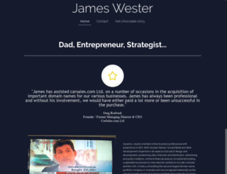 jameswester.com screenshot