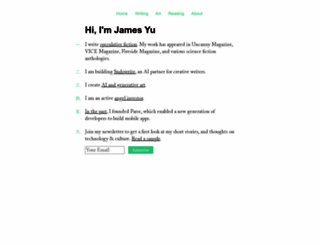 jamesyu.org screenshot