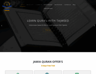 jamiaquran.com screenshot