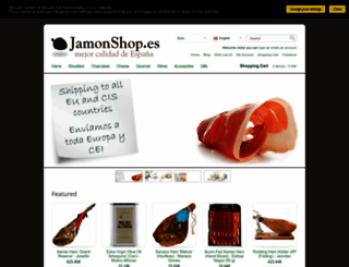 jamonshop.es screenshot