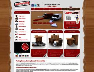 jampackedboxes.co.uk screenshot