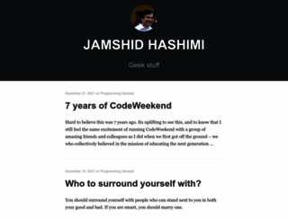 jamshidhashimi.com screenshot