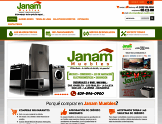 janam-muebles.com screenshot