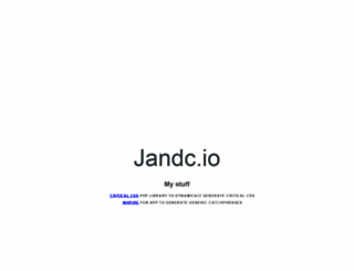 jandc.io screenshot