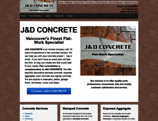 janddconcretespecialist.com screenshot