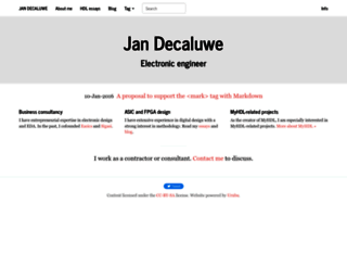 jandecaluwe.com screenshot