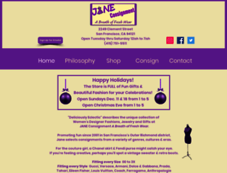 jane-consignment.com screenshot