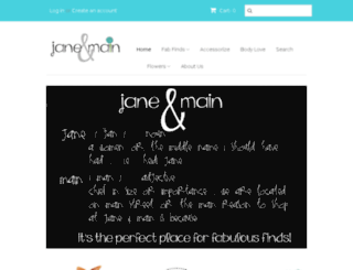 janeandmain.com screenshot