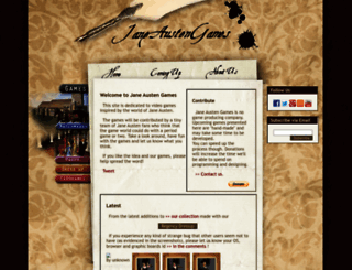 janeaustengames.com screenshot