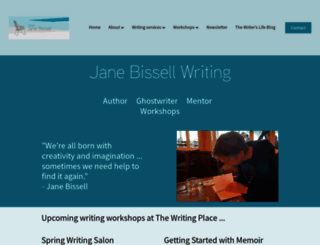 janebissellwriting.com screenshot