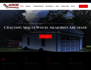 janecek-construction.com screenshot