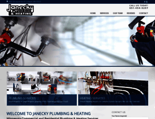 janeckyplumbing.com screenshot