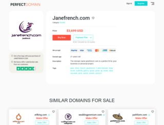 janefrench.com screenshot