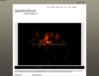 janehobson.photoshelter.com screenshot
