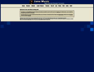 janemusic.org screenshot