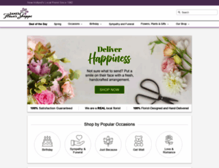 janesflowers.com screenshot