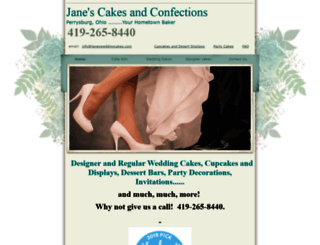 janesweddingcakes.com screenshot