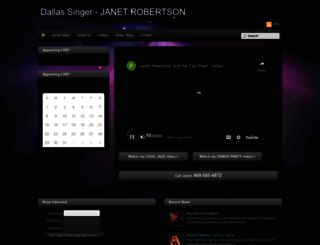 janetrobertsonsinger.com screenshot