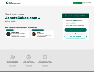 janetscakes.com screenshot