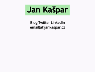 jankaspar.cz screenshot