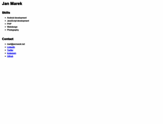 janmarek.net screenshot