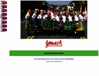janosikdancers.org screenshot