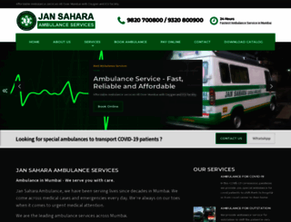 jansaharaambulance.com screenshot