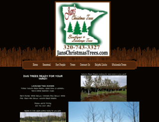 janschristmastrees.com screenshot