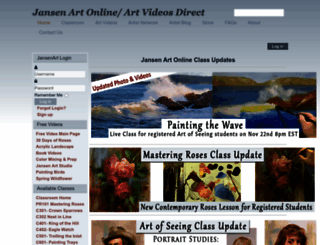 jansenartonline.com screenshot