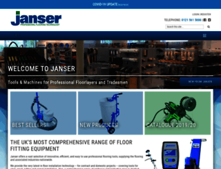 janser-uk.co.uk screenshot