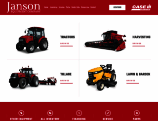 jansonequipment.com screenshot