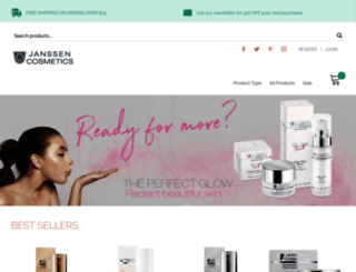 janssen-cosmetics.com screenshot