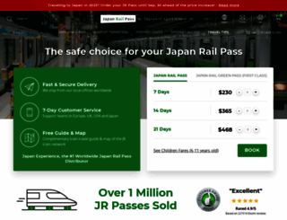 japan-rail-pass.co.uk screenshot