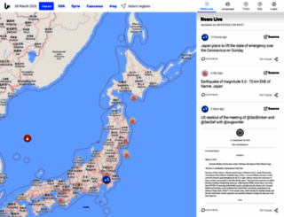 japan.liveuamap.com screenshot