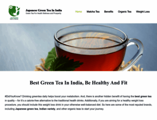 japanese-green-tea-india.in screenshot