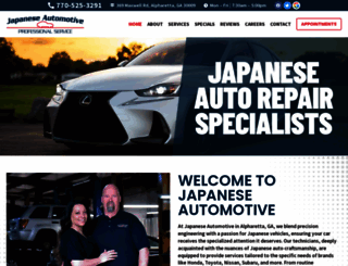 japaneseautomotive.com screenshot