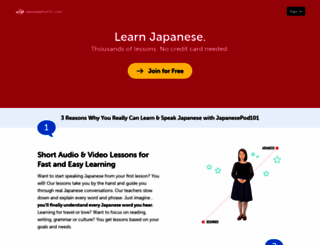 japanesepod101.com screenshot