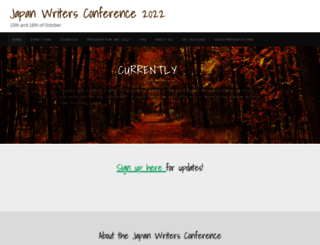 japanwritersconference.org screenshot